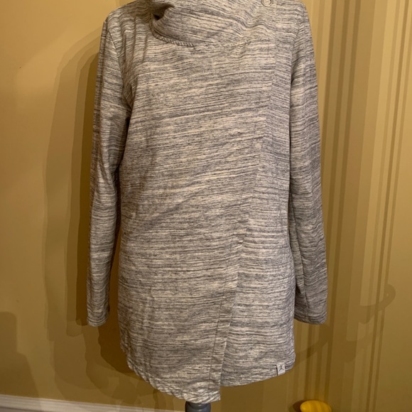 Danskin Sweaters - Danskin sweater button hoodie cardigan grey sz XL
